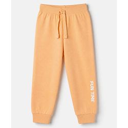 Babyhug Cotton Jersey Knit Full Length Joggers with Star Print Pack of 3 - Green Blue & Peach