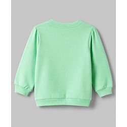 Babyhug 100% Cotton Terry Knit Full Sleeves Heavy Gauge Sweatshirt With Floral and Animal Print Pack of 2 - White & Green