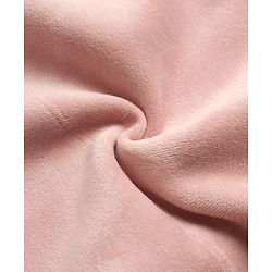 Babyhug Knit Full Sleeves Winter Wear Suit With Animal Patch & Embroidery - Pink