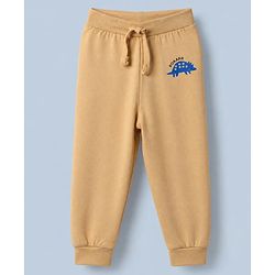 Babyhug Cotton Knit Full Length Jogger Fit Lounge Pant With Animal Print Pack of 3 - Red White
