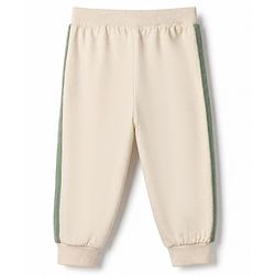 Babyhug Cotton Jersey Knit Full Length Jogger Fit Solid Lounge Pant with Camouflage Pack of 3 in Green Beige