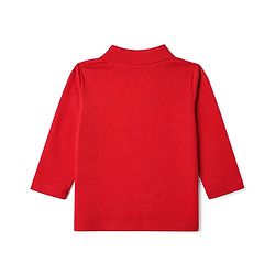 Babyhug Knit Full Sleeves Polo T-Shirt with Speed Racer 9 Print - Red