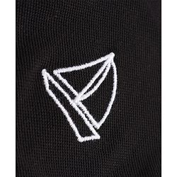 Babyhug Knit Half Sleeves Solid Polo T-Shirt with Sailboat Embroidery - Black