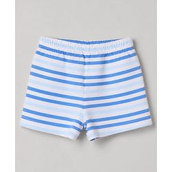 Babyhug 100% Cotton Knit Briefs with Dino & Stripes Print in Navy Blue & White Pack of 3