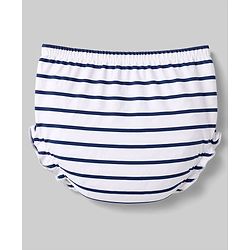 Babyhug Single Jersey Knit Half Sleeves Striped Frock and Bloomer Set With Floral Print - White