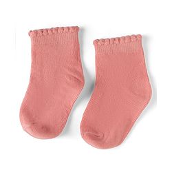 Cute Walk By Babyhug Knit Anti-Bacterial Ankle Length Socks With Polka Dots & Strawberry Print Pack of 5 - Pink