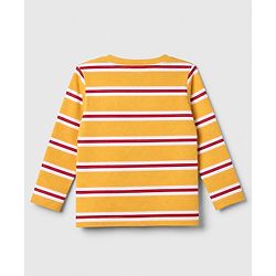 Babyhug 100% Cotton Knit Full Sleeves Tshirts With New York 25 Print Pack Of 3 - Navy Blue Mustard & White
