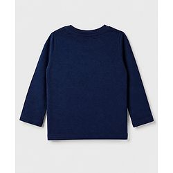 Babyhug 100% Cotton Knit Full Sleeves Tshirts With New York 25 Print Pack Of 3 - Navy Blue Mustard & White