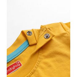Babyhug 100% Cotton Knit Full Sleeves T-Shirts with Construction Vehicles Print Pack of 3 in Yellow Green