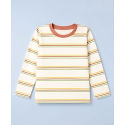 Babyhug 100% Cotton Knit Full Sleeves T-Shirts with Construction Vehicles Print Pack of 3 in Yellow Green