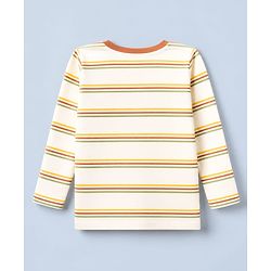 Babyhug 100% Cotton Knit Full Sleeves T-Shirts with Construction Vehicles Print Pack of 3 in Yellow Green