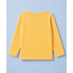 Babyhug 100% Cotton Knit Full Sleeves T-Shirts with Construction Vehicles Print Pack of 3 in Yellow Green