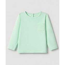 Babyhug 100% Cotton Knit T-Shirts with Full Sleeves and Floral Bunny Print Pack of 3 - Mint Green White Lavender