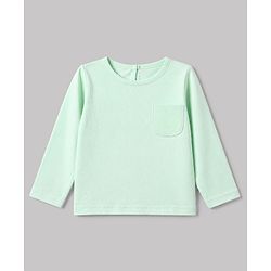 Babyhug 100% Cotton Knit T-Shirts with Full Sleeves and Floral Bunny Print Pack of 3 - Mint Green White Lavender