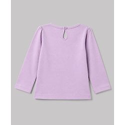 Babyhug 100% Cotton Knit T-Shirts with Full Sleeves and Floral Bunny Print Pack of 3 - Mint Green White Lavender