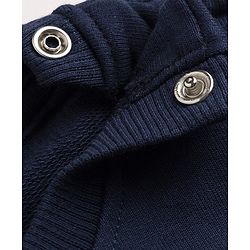 Babyhug 100% Cotton Heavy Gauge Terry Sweatshirt with Full Sleeves and Koala Patch - Navy Blue
