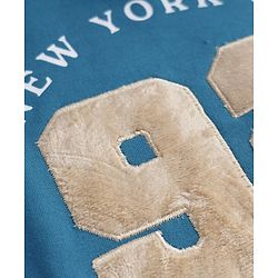 Babyhug 100% Cotton Terry Heavy Gauge Sweatshirt with Full Sleeves and New York City Print - Blue