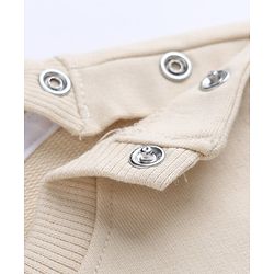 Babyhug 100% Cotton Terry Knit Heavy Gauge Sweatshirt with Full Sleeves and Reindeer Applique in Offwhite