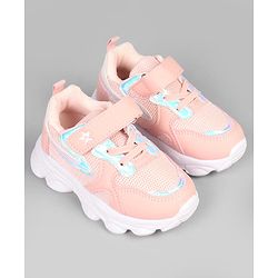Cute Walk by Babyhug Velcro Closure Solid Sneaker- Pink