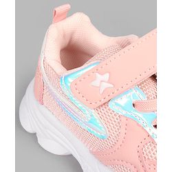 Cute Walk by Babyhug Velcro Closure Solid Sneaker- Pink