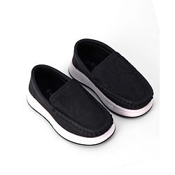 Cute Walk by Babyhug Slip On Solid Formal & Party Wear Shoes - Black
