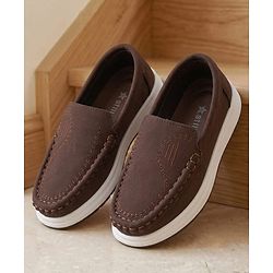 Cute Walk by Babyhug Slip On Solid Formal & Party Wear Shoes - Black