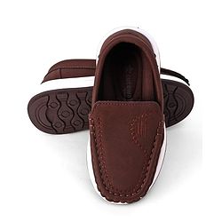 Cute Walk by Babyhug Slip On Solid Formal & Party Wear Shoes - Black