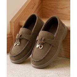 Cute Walk by Babyhug Slip On Formal & Party Wear Shoes With Applique - Brown