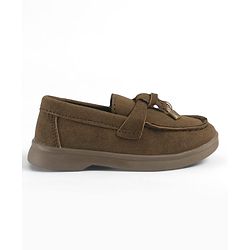 Cute Walk by Babyhug Slip On Formal & Party Wear Shoes With Applique - Brown