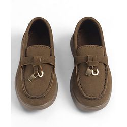 Cute Walk by Babyhug Slip On Formal & Party Wear Shoes With Applique - Brown