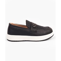 Cute Walk by Babyhug Slip On Solid Formal & Party Wear Shoes  - Black