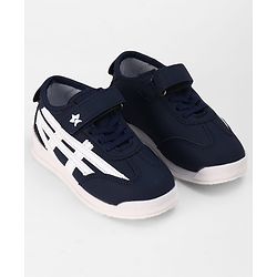 Cute Walk by Babyhug Velcro Closure Solid Sneakers - Navy