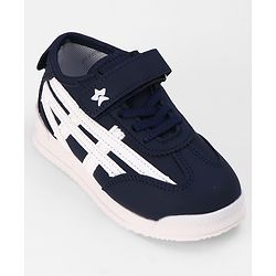 Cute Walk by Babyhug Velcro Closure Solid Sneakers - Navy