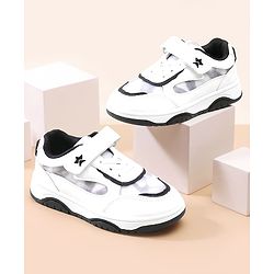 Cute Walk by Babyhug Vecro Closure Sneaker - White