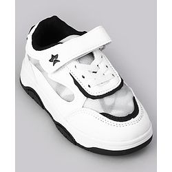 Cute Walk by Babyhug Vecro Closure Sneaker - White