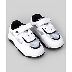 Cute Walk by Babyhug Vecro Closure Sneaker - White