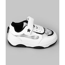 Cute Walk by Babyhug Vecro Closure Sneaker - White