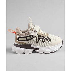 Cute Walk by Babyhug Velcro Closure Solid Sneakers - Beige