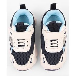 Cute Walk by Babyhug Velcro Closure Solid Sneakers -Navy Blue