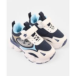 Cute Walk by Babyhug Velcro Closure Solid Sneakers -Navy Blue