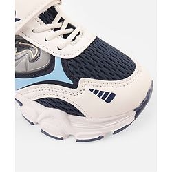 Cute Walk by Babyhug Velcro Closure Solid Sneakers -Navy Blue