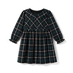 Babyhug Cotton Woven Frock and Leggings with Full Sleeves and Checked Print in Multi Color for 18-24 Months
