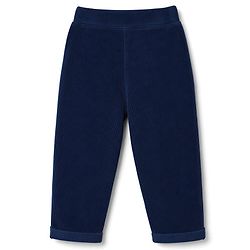 Babyhug Corduroy 100% Cotton Knit Full Length Solid Solid Pant - Navy Blue