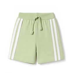 Babyhug 100% Cotton Jersey Knit Mid Thigh Happy Today Printed Shorts With Tape Detailing Pack Of 3 - Light Green Rust Orange & Blue