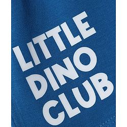 Babyhug 100% Cotton Jersey Knit Mid Thigh Little Dino Club Printed Shorts Pack Of 2 - Blue & Green