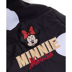 Babyhug Disney Woven Winter Jacket with Full Sleeves and Minnie Mouse Print in Black for 9-12 Months