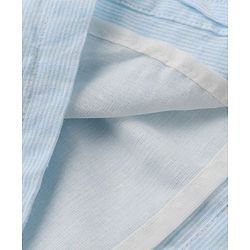 Babyhug Cotton Woven Fit and Flare Dress with Flutter Sleeves and Bow Applique in Light Blue