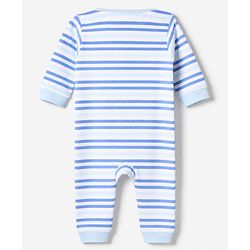 Babyhug 100% Cotton Interlock Knit Full Sleeves Rompers With Dino Print Pack of 2 - Sky Blue