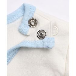 Babyhug 100% Cotton Knit Full Sleeves Onesies With Leggings With Dino Print - White