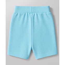 Babyhug 100% Cotton Knit Half Raglan Sleeves Argentina Printed T-Shirt & Shorts Set - Light Blue